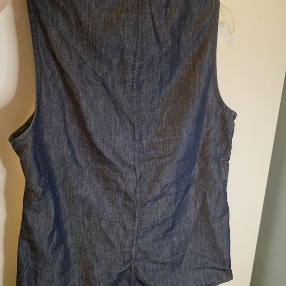 Toad&Co Short Sleeved Denim Top Size Medium - Picture 9 of 11